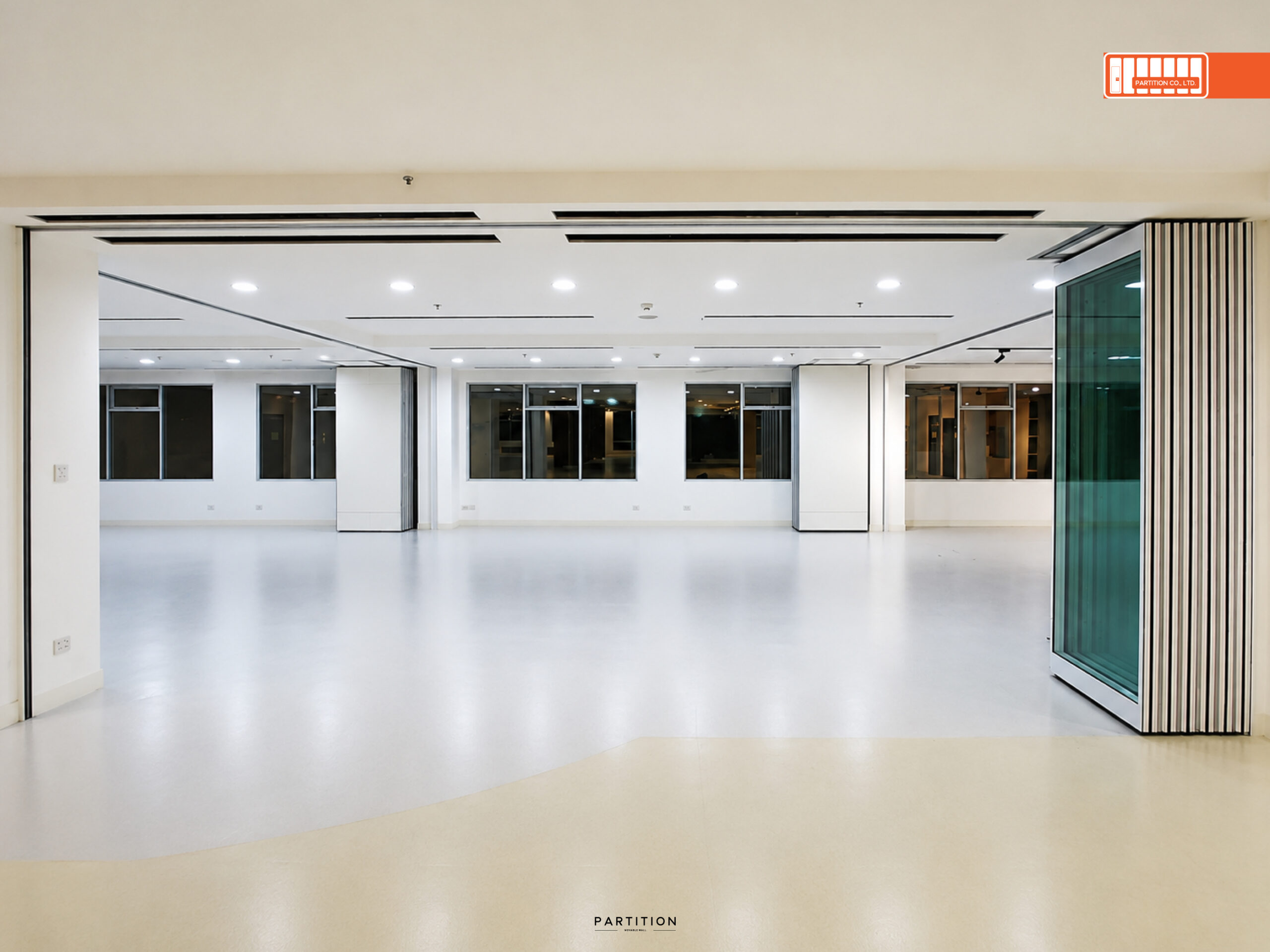 PARTITION Double Glass Movable Wall